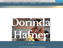 Tablet Screenshot of dorindahafner.com